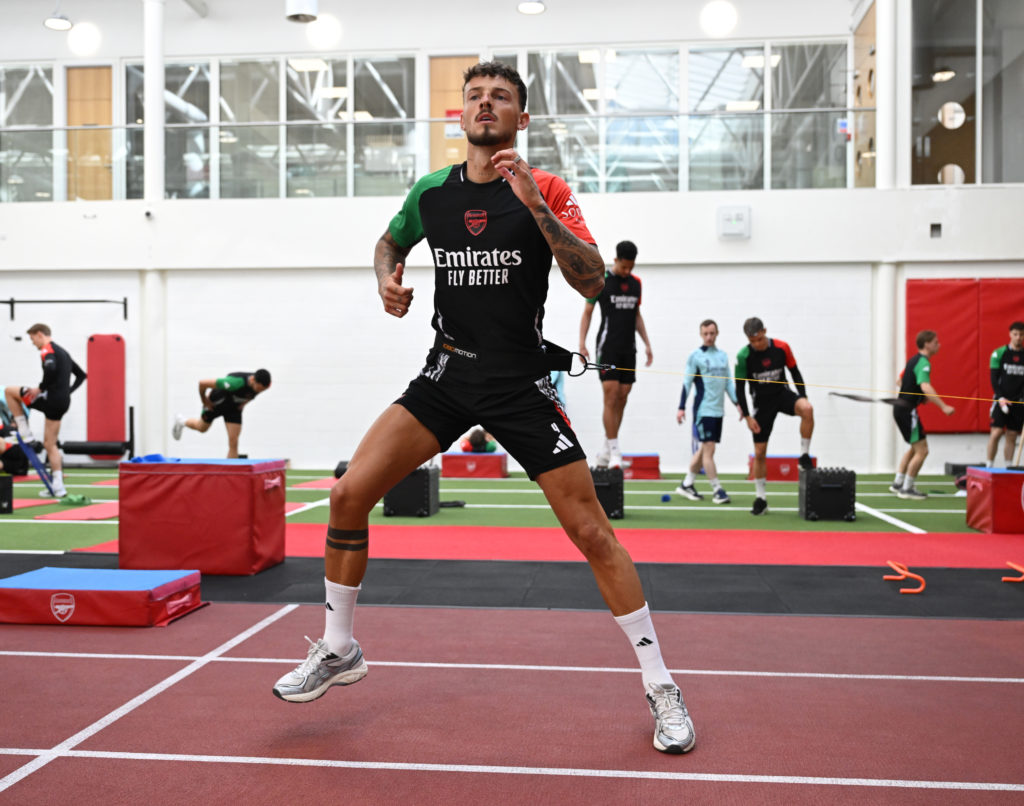Arsenal FC Training Session - UEFA Champions League 2024/25 Quarter Final First Leg