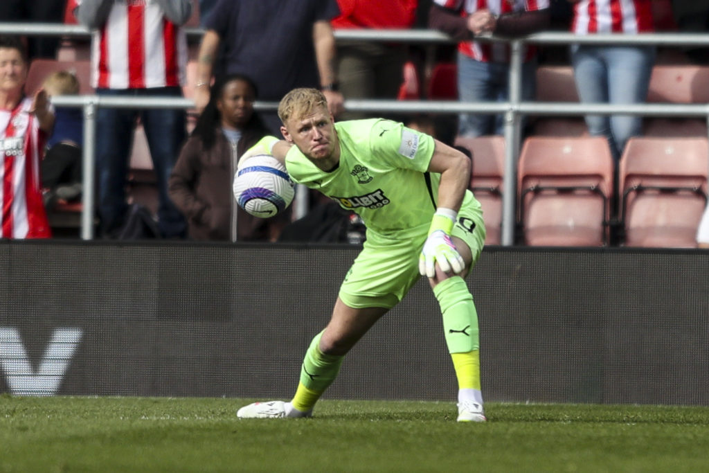 Aaron Ramsdale in action for Southampton