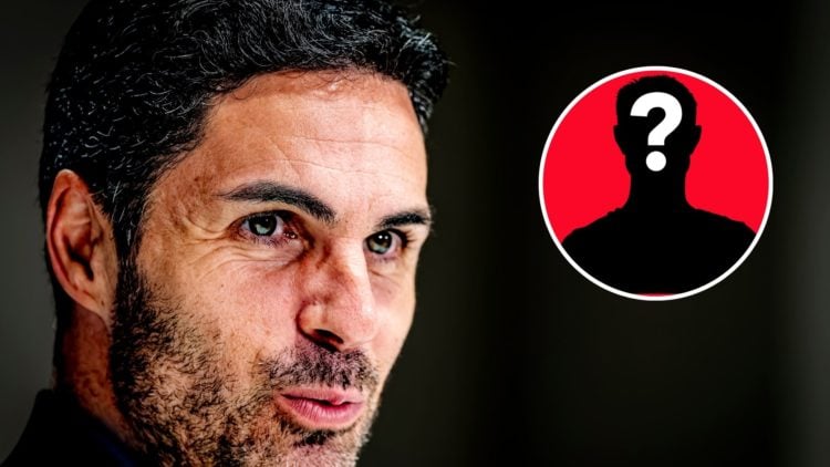 Image of Mikel Arteta speaks during the press conference after the match PSV - Arsenal at the Philips Stadium for the UEFA Champions League, Inset ...