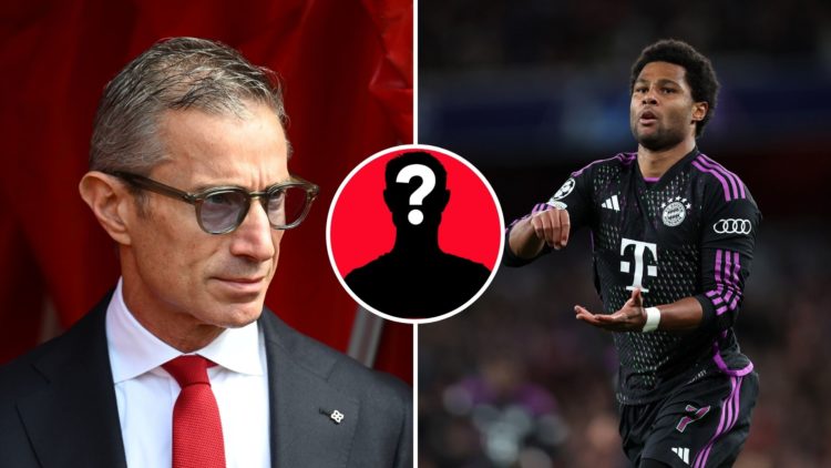 Split Image of Andrea Berta, Sporting director of Arsenal looks on prior to the Premier League match between Southampton FC and Arsenal, Serge Gnab...