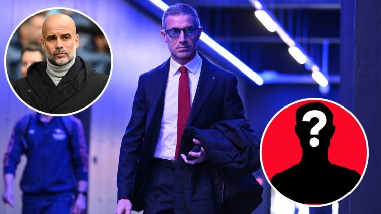 Image of Arsenal Sporting Director Andrea Berta arrives at the stadium before the Premier League match between Ipswich Town FC and Arsenal, insets ...