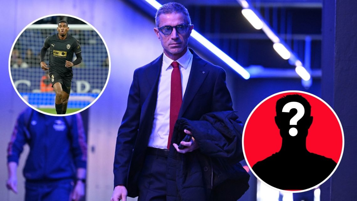 Image of Arsenal Sporting Director Andrea Berta arrives at the stadium before the Premier League match between Ipswich Town FC and Arsenal, Inset o...