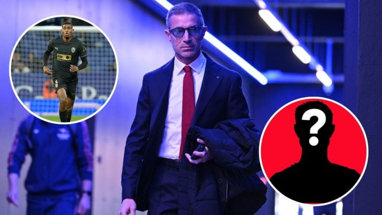 Image of Arsenal Sporting Director Andrea Berta arrives at the stadium before the Premier League match between Ipswich Town FC and Arsenal, Inset o...