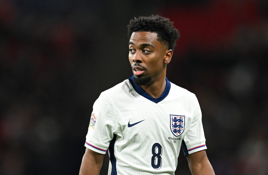 Angel Gomes in action for England against Republic of Ireland