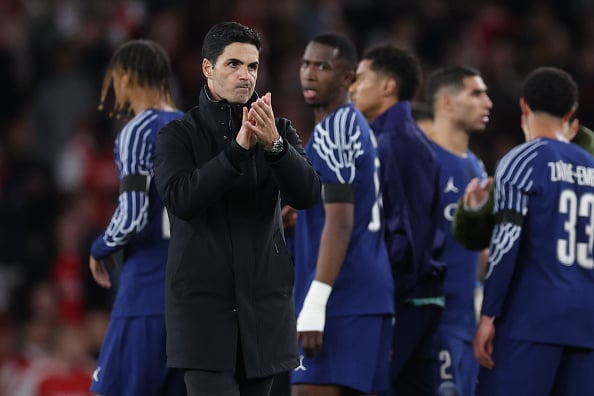 Arsenal FC v Paris Saint-Germain - UEFA Champions League 2024/25 Semi Final First Leg