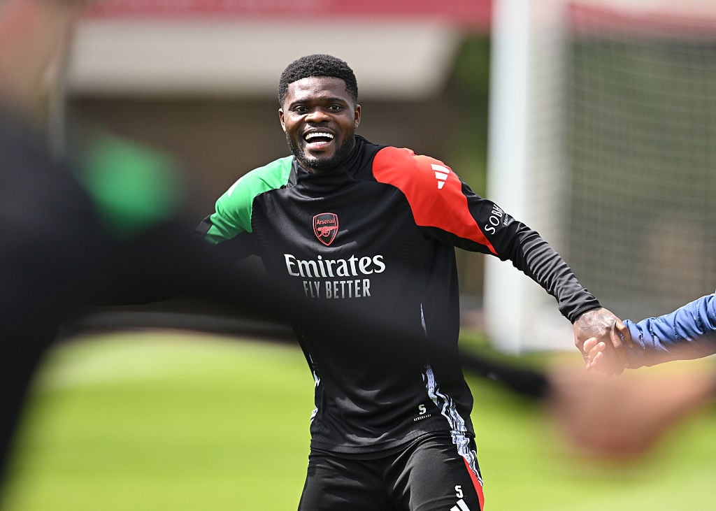 Arsenal FC Training Session And Press Conference - UEFA Champions League 2024/25 Semi Final Second Leg