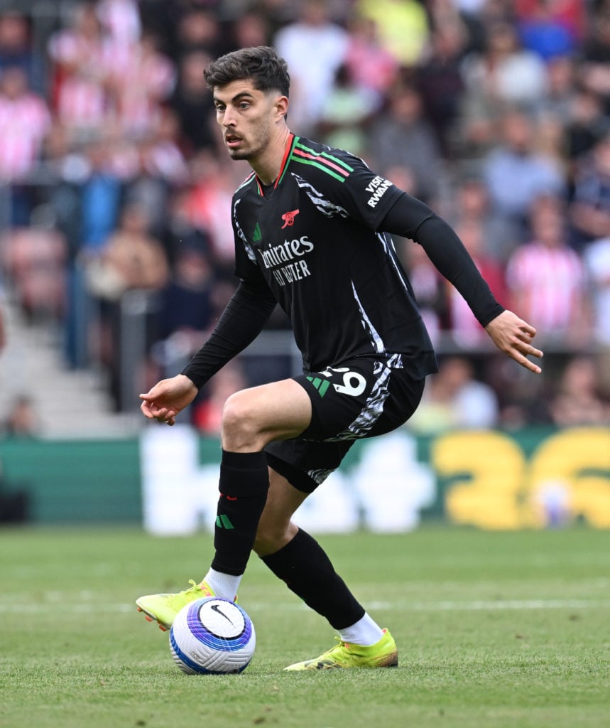 Kai Havertz in action during Southampton FC v Arsenal FC in the Premier League clash.