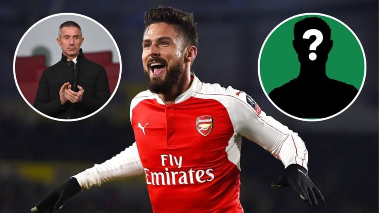 Image of Olivier Giroud of Arsenal celebrates scoring the second Arsenal goal during the Emirates FA Cup Fifth Round Replay match between Hull City...