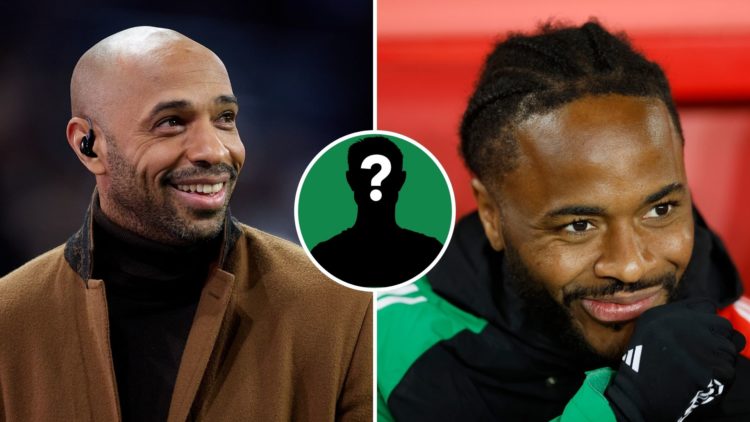 Split Image of Thierry Henry, former professional footballer attends the UEFA Champions League 2024/25 League Knockout Play-off second leg match be...