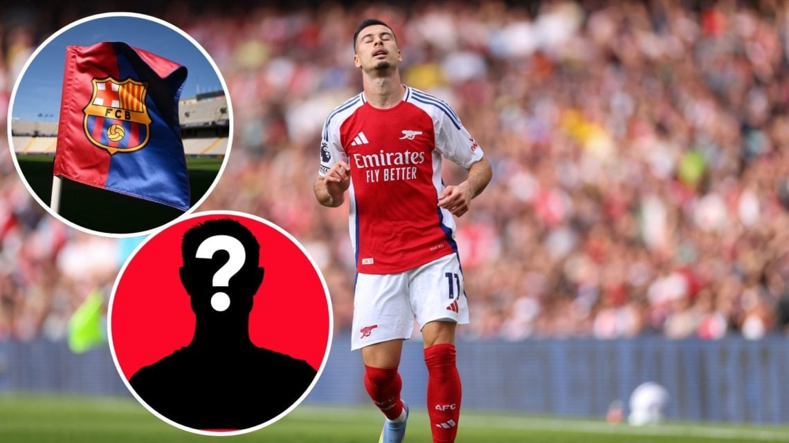 Image of Gabriel Martinelli of Arsenal looks dejected during the Premier League match between Arsenal FC and Brentford, Insets of A detailed view o...