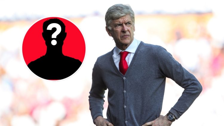 Image of Arsene Wenger head coach / manager of Arsenal during the Premier League match between Huddersfield Town and Arsenal, Inset of a mystery pl...