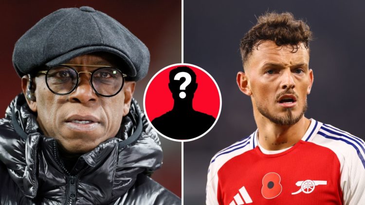 Split Image of Ian Wright, football pundit and former footballer looks on before the Emirates FA Cup Fourth Round match between Manchester United a...