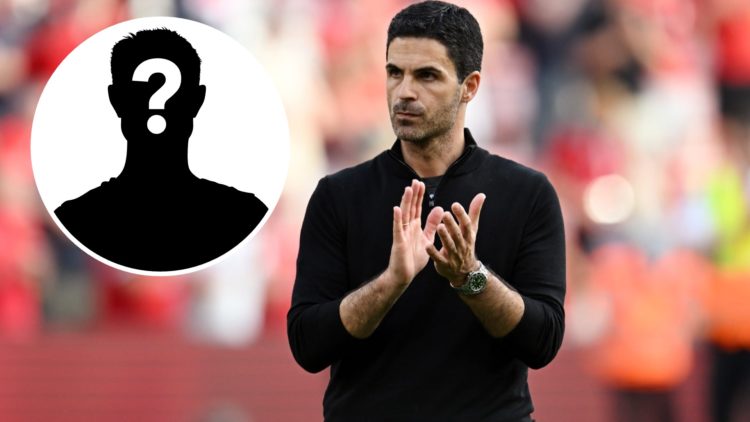 Mikel Arteta, Manager of Arsenal, applauds the fans after the draw in the Premier League match between Liverpool FC and Arsenal FC, with mystery pl...