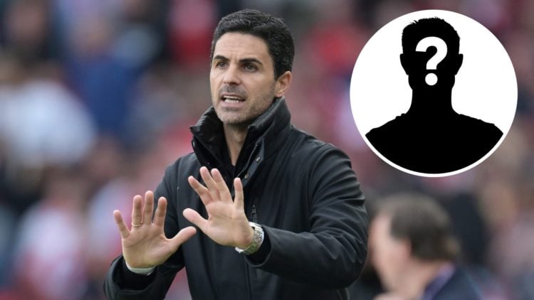 Mikel Arteta, Manager of Arsenal, gestures during the Premier League match between Arsenal FC and Newcastle United FC at Emirates Stadium, with mys...