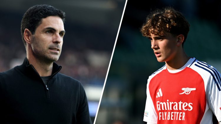 Split image of (L) Mikel Arteta prior to the UEFA Champions League 2024/25 Semi Final Second Leg match between Paris Saint-Germain and Arsenal and ...