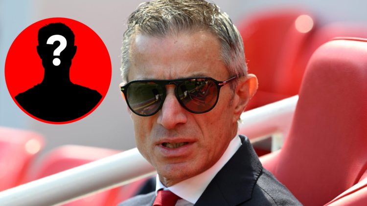 An image featuring Arsenal sporting director Andrea Berta looking on