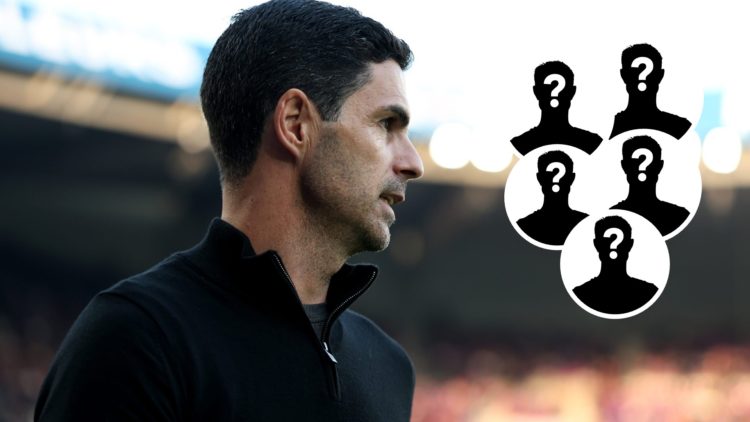 Mikel Arteta, Manager of Arsenal, looks on prior to the UEFA Champions League 2024/25 Semi Final Second Leg match between Paris Saint-Germain and A...