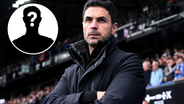 Mikel Arteta, Manager of Arsenal, looks on during the Premier League match between Ipswich Town FC and Arsenal FC at Portman Road, with mystery pla...