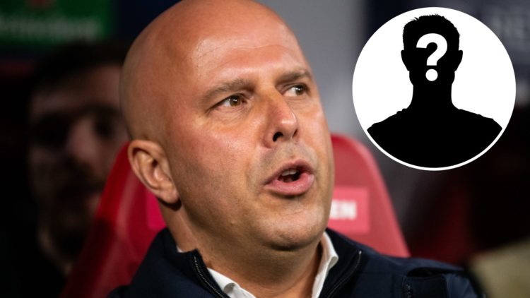 Head Coach Arne Slot of Liverpool talks prior to the UEFA Champions League 2024/25 League Phase MD3 match between RB Leipzig and Liverpool FC, with...
