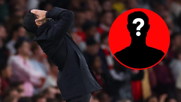 An image featuring Mikel Arteta reacting during an Arsenal match