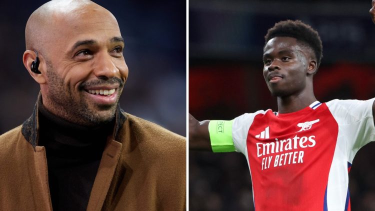 Thierry Henry, former professional footballer attends the UEFA Champions League 2024/25 League Knockout Play-off second leg match between Real Madr...