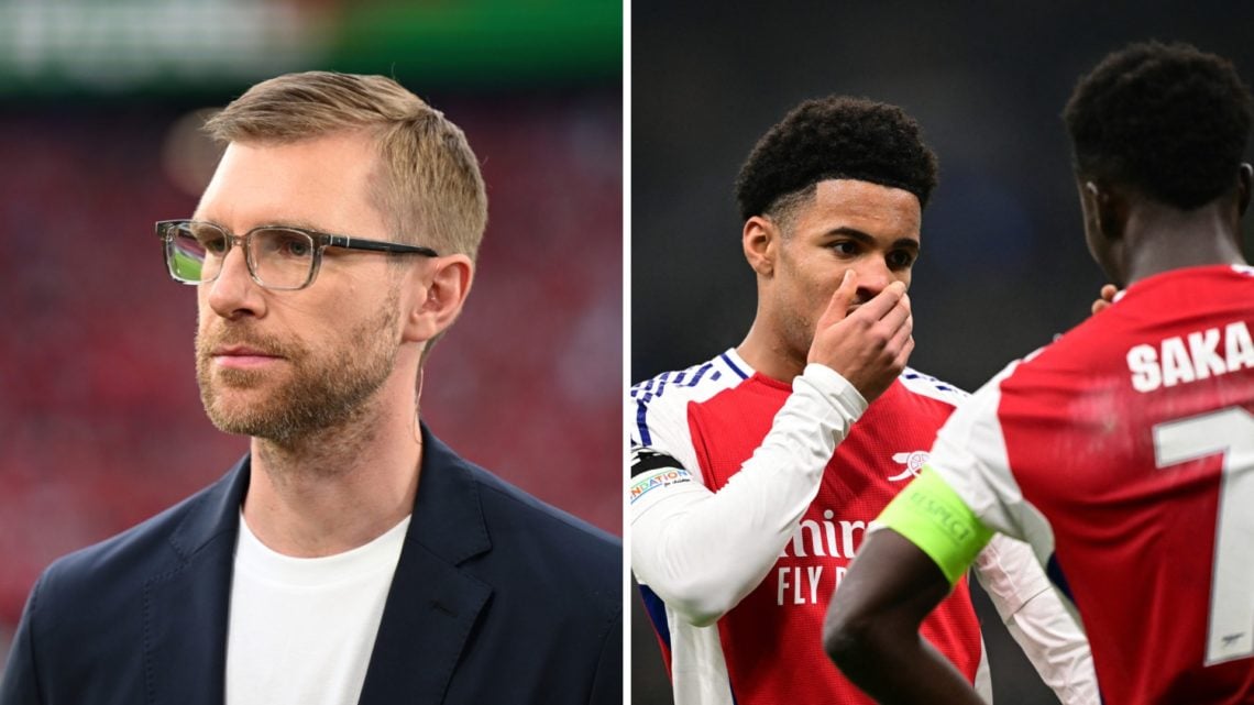 Former player Per Mertesacker looks on prior to the UEFA EURO 2024 round of 16 match between Germany and Denmark at Football Stadium Dortmund (L), ...