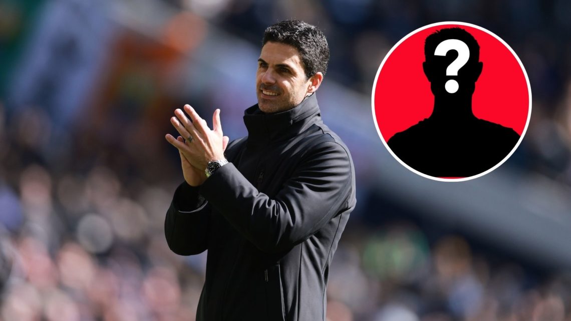 Image of A smiling Mikel Arteta the head coach / manager of Arsenal applauds the fans after the Premier League match between Tottenham Hotspur and ...