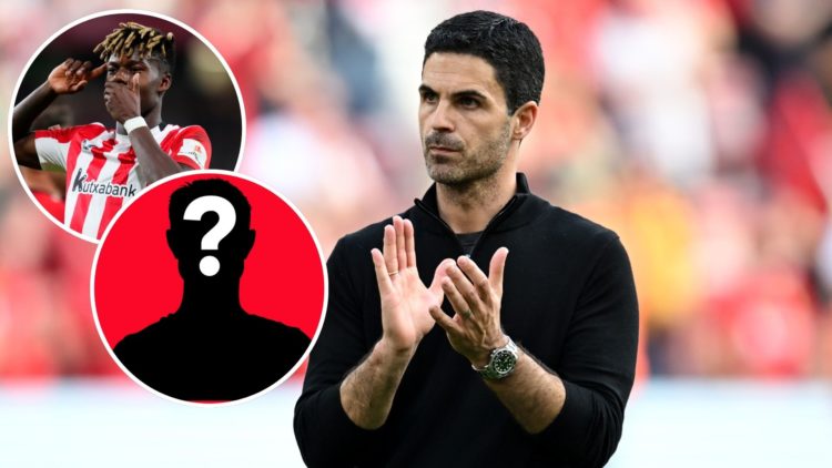 Image of Mikel Arteta, Manager of Arsenal, applauds the fans after the draw in the Premier League match between Liverpool FC and Arsenal, Insets of...