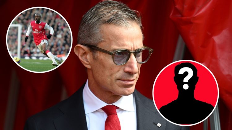 Image of Andrea Berta, Sporting director of Arsenal looks on prior to the Premier League match between Southampton FC and Arsenal, Insets of Premie...