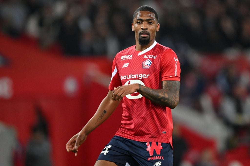 Arsenal target Alexsandro Ribeiro in action for LOSC Lille against Olympique Lyonnais in the Ligue 1