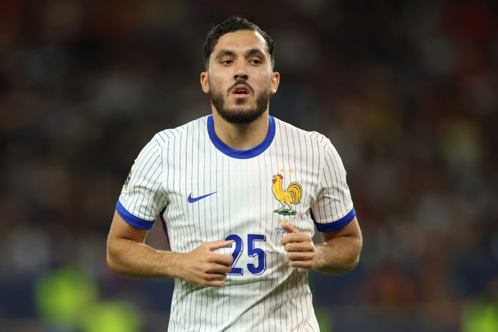 Rayan Cherki in action during Spain v France in the UEFA Nations League 2025 Semi-final clash.