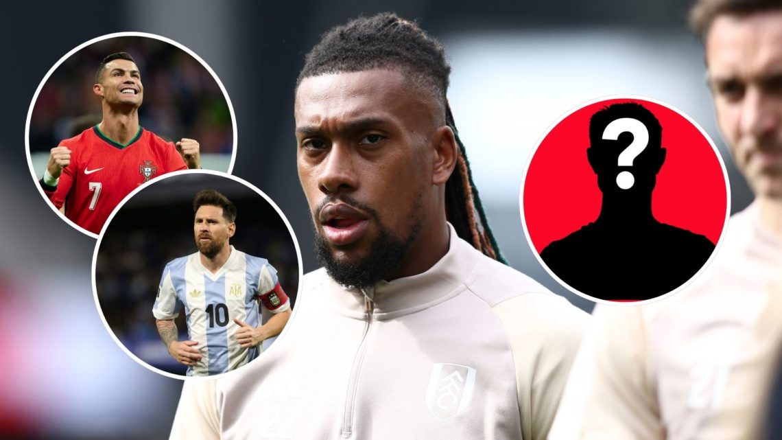 Image of Alex Iwobi is playing for Fulham in the Premier League match against Newcastle, insets of Cristiano Ronaldo reacts after scoring his team ...
