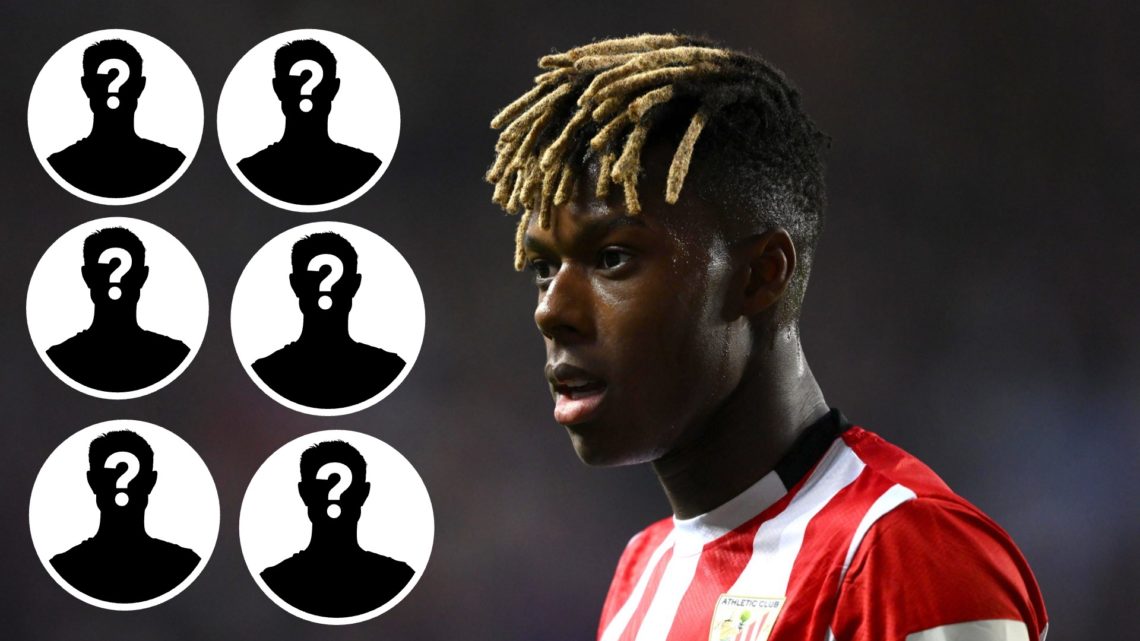 Athletic Club player Nico Williams looks o during the UEFA Europa League 2024/25 Quarter Final First Leg match between Rangers FC and Athletic Club...
