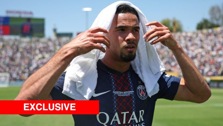Warren Zaire-Emery #33 of Paris Saint-Germain looks on following the FIFA Club World Cup 2025 group B match between Paris Saint-Germain FC and Club...