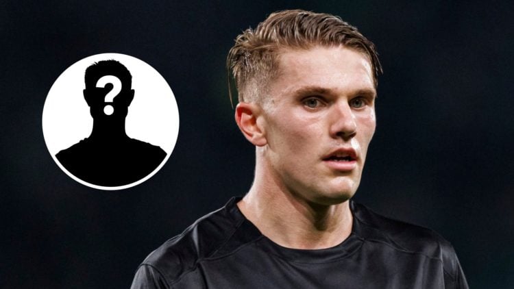 Viktor Gyokeres during the Liga Portugal Betclic match between Sporting CP and Gil Vicente, inset, mystery icon.