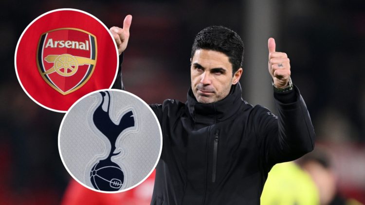 Image of Mikel Arteta, Manager of Arsenal, acknowledges the fans after the team's victory in the Premier League match between Nottingham Forest and...