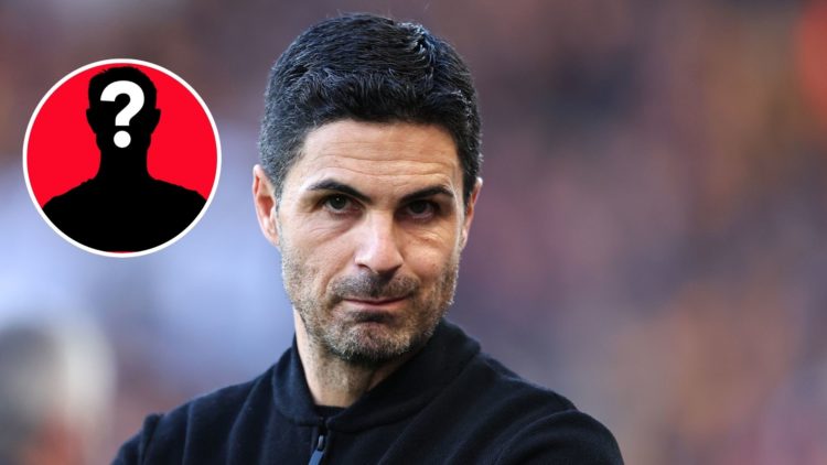 Image of Mikel Arteta the head coach / manager of Arsenal during the Premier League match between Wolverhampton Wanderers and Arsenal, Inset of a m...