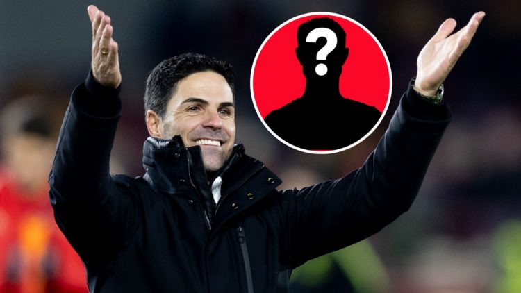 Image of Arsenal manager Mikel Arteta waves the fans after their sides victory during the Premier League match between Brentford FC and Arsenal, in...