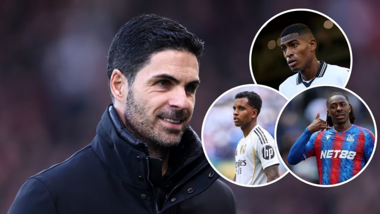 Image of Mikel Arteta, Manager of Arsenal during the Premier League match between Fulham FC and Arsenal Insets of Cristhian Mosquera of Valencia CF...
