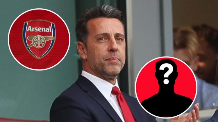 Image of Arsenal Sporting director Edu Gaspar looks on during the pre-season friendly match between Arsenal and Bayer 04 Leverkusen, Insets of A de...