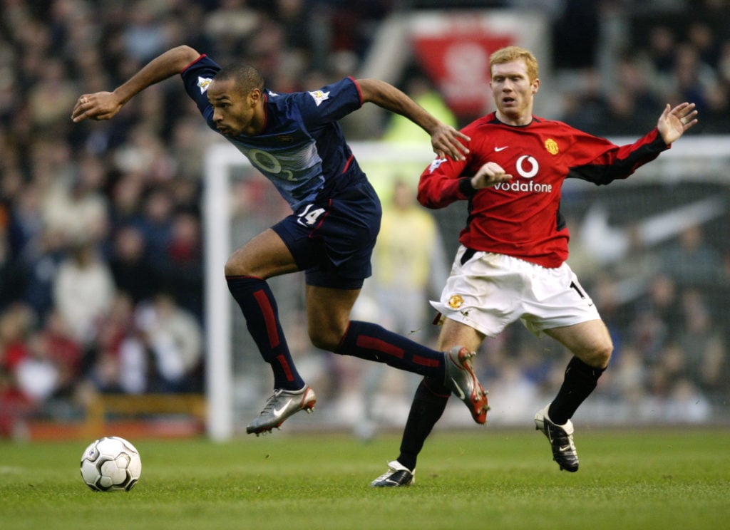 Paul Scholes and Thierry Henry