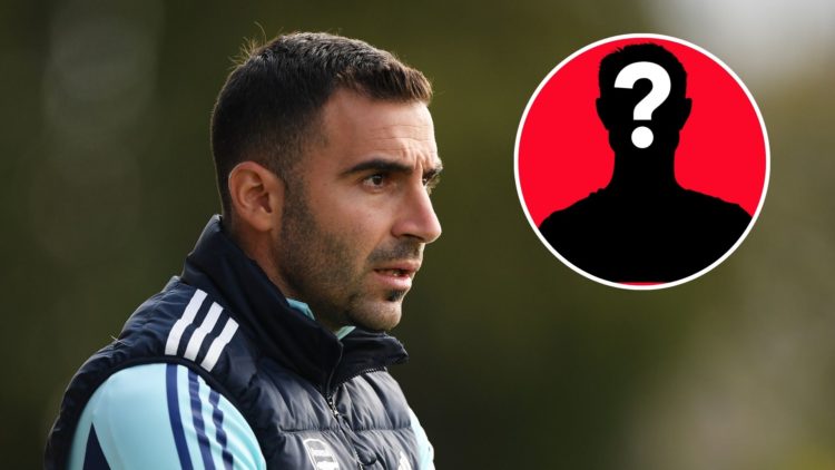 Image of Mehmet Ali, Head Coach of Arsenal U21 looks on during the Premier League 2 match between Arsenal U21 and Tottenham Hotspur U21 Inset of a ...