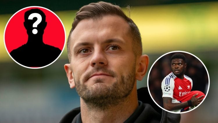 Image of Jack Wilshere arrives before the Sky Bet Championship match between Norwich City and Burnley, Insets of Thomas Partey of Arsenal during th...