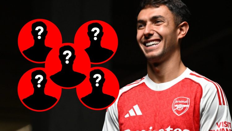 Arsenal unveil new signing Martin Zubimendi, insets, mystery icon.