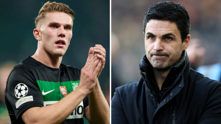 Viktor Gyokeres of Sporting thanks supporters for standing during the UEFA Champions League 2024/25 League Phase MD1 match between Sporting Clube d...