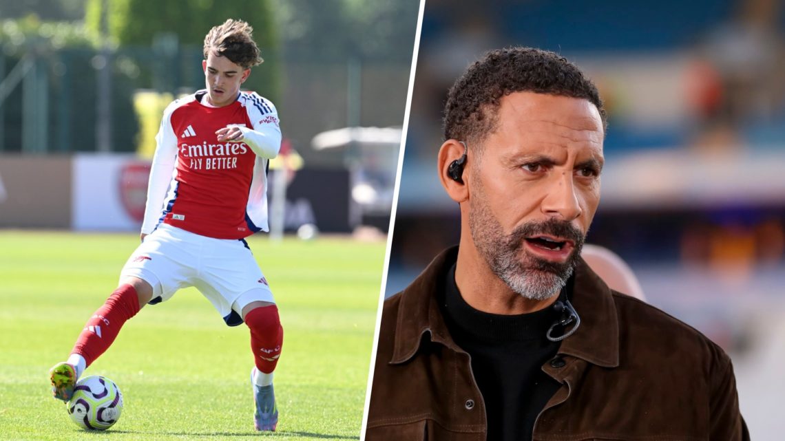 A split image of Max Dowman and Rio Ferdinand