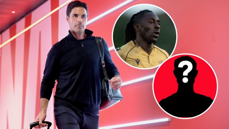 Image of Mikel Arteta, Head Coach of Arsenal arrives at the stadium prior to the pre-season friendly match between Arsenal and Athletic Club, inset...