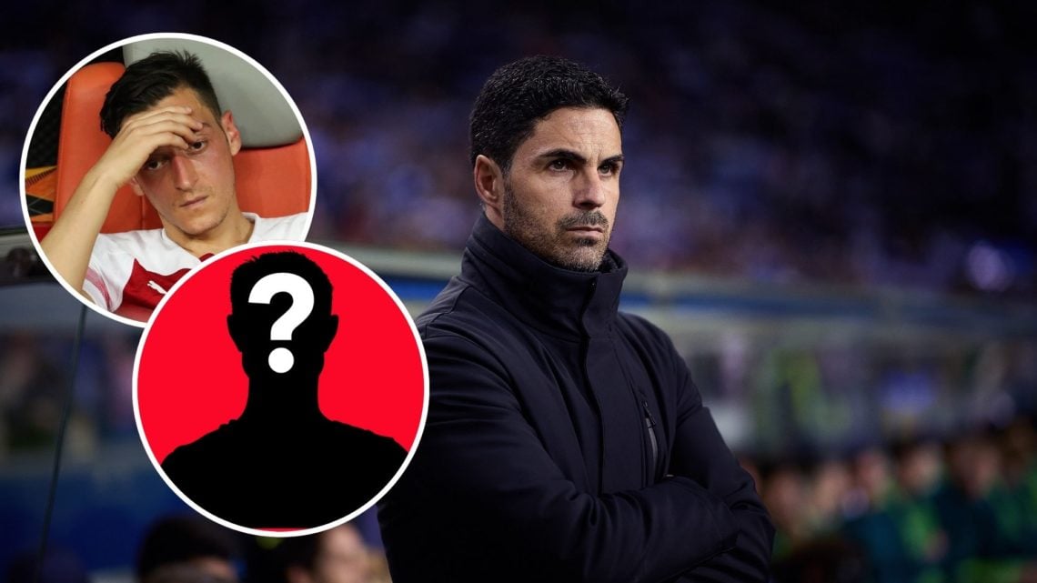 Image of Mikel Arteta Arsenal manager looks on during the UEFA Champions League 2023/24 round of 16 first leg match between FC Porto and Arsenal, i...