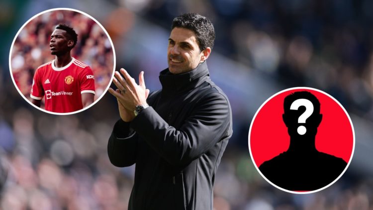 Image of A smiling Mikel Arteta the head coach / manager of Arsenal applauds the fans after the Premier League match between Tottenham Hotspur and ...