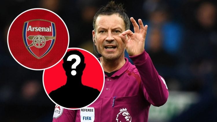 Image of Referee Mark Clattenburg gestures during the Premier League match between West Bromwich Albion and AFC Bournemouth, insets of A detailed v...